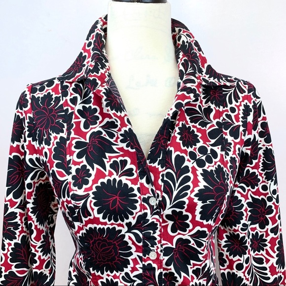 Tommy Hilfiger Floral Button Up Size M - Picture 5 of 8